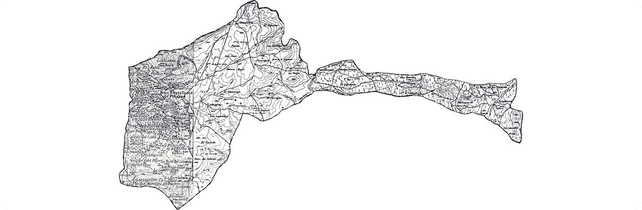 Mapa histórico del término municipal de San Bartolomé de Pinares