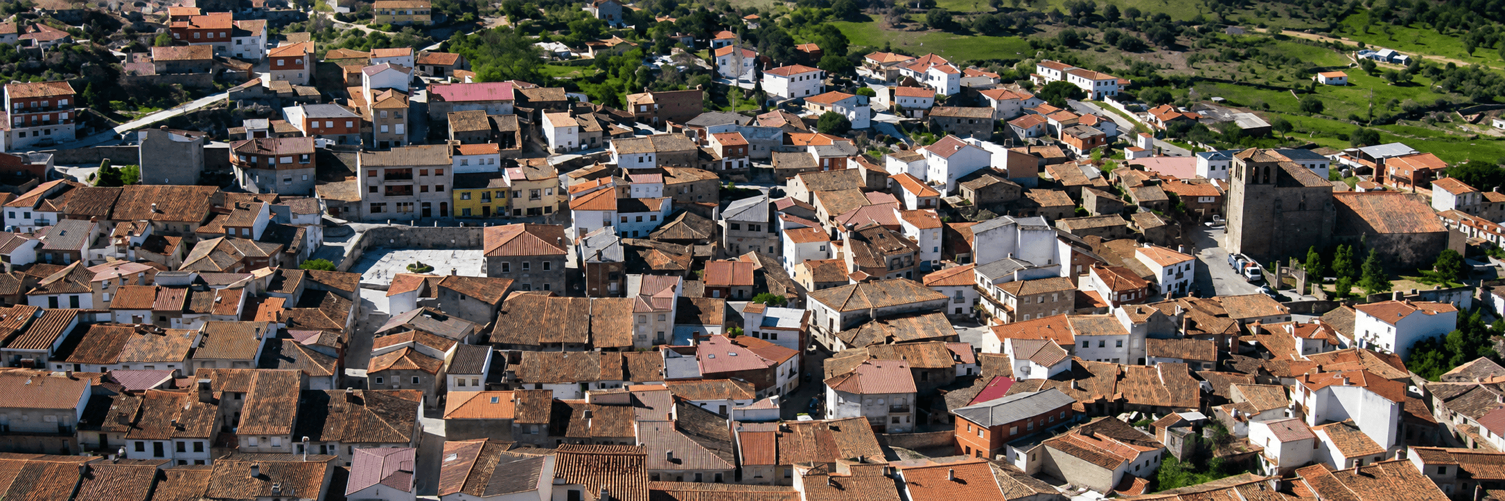 Vista aérea de San Bartolomé de Pinares