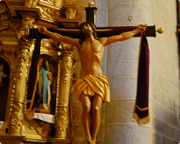 Cristo crucificado el Viernes Santo